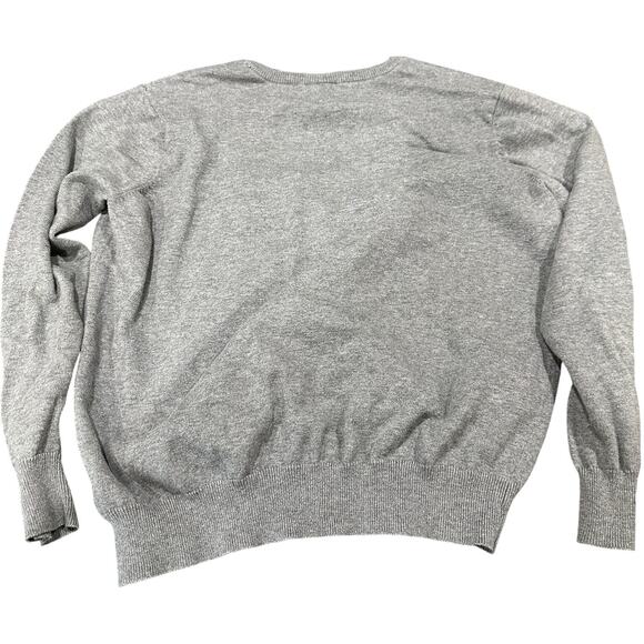 Torrid Cardigan Plus 2X Gray Sequined Accent Button Up Long Sleeves Sweater - Picture 3 of 9